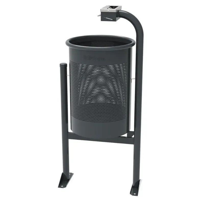 Poubelle avec cendrier Fabregas Barcelona 60 litres