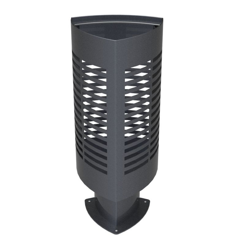 Poubelle de ville en acier Fabregas Scuderia 60 litres