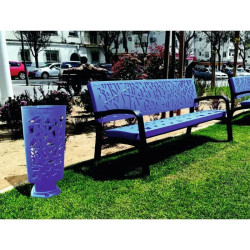 Poubelle Fabregas Scuderia en plastique recyclable 57.5 litres