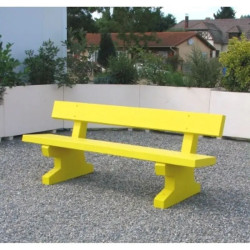 Banc de ville à dossier - Tremble