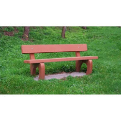 Banc de ville en béton - Platane