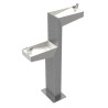 Fontaine Fabregas Minus PMR en acier et vasques inox