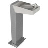 Fontaine Fabregas Minus Simple structure acier et vasque inox