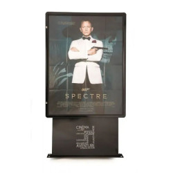 Caisson PMR sucette d’affichage extérieur grand format 120 x 160 cm