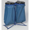 Support sac poubelle double flux -  Sur pieds