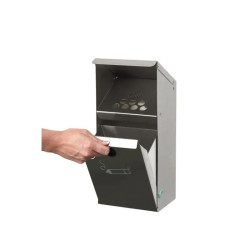 Cendrier mural acier galva 3,7L - WH41