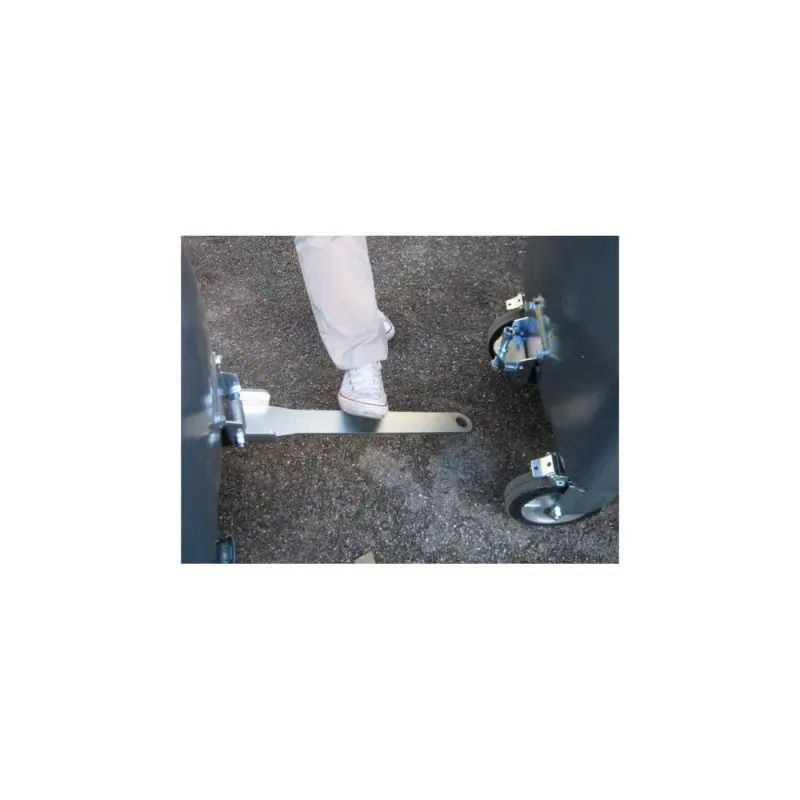 Attelage renforcé conteneur poubelle 4 roues Sulo et Contenur