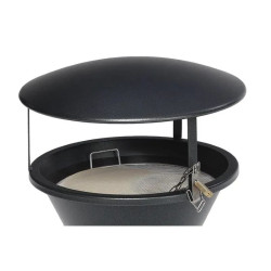 Toit amovible pour cendrier sablier plastique