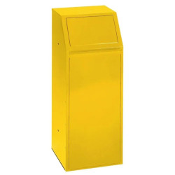 Poubelle de tri sélectif couleur avec trappe 68 litres