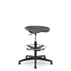 Siège assis debout TRACTOR - Mousse injectée & simili cuir