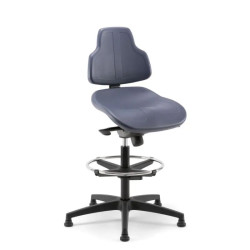 Siège d'atelier JOKO - Mousse co-injectée & simili cuir