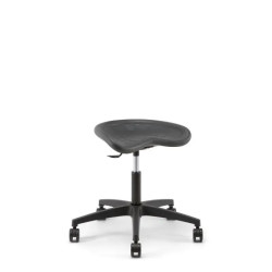 Siège assis debout Linea TRACTOR - Mousse injectée &amp; simili cuir