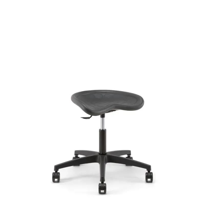 Siège assis debout Linea TRACTOR - Mousse injectée &amp; simili cuir