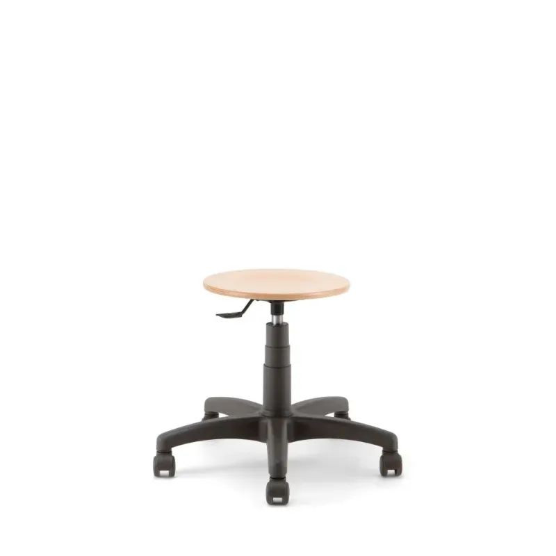 Tabouret technique d'atelier Linea MEA WOOD en bois