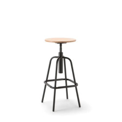 Tabouret technique 4 pieds MEA WOOD - Bois