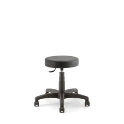 Tabouret Linea DUKE SOFT en similicuir noir