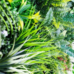 Mur végétal artificiel - Feuillage Champêtre