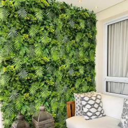 Mur végétal artificiel - Feuillage Exotique