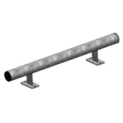 Butée de parking  en acier galva ou peint 100 cm, 150 cm, 200 cm