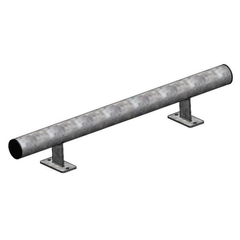 Butée de parking  en acier galva ou peint 100 cm, 150 cm, 200 cm