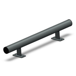 Butée de parking en acier 100 cm, 150 cm, 200 cm