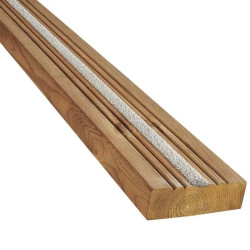 Terrasse bois antidérapante avec insert en résine - Pyla