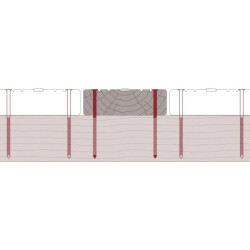 Terrasse bois avec insert en résine antidérapant - Pyla