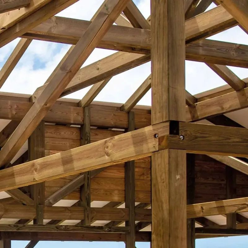 Poteau bois raboté en Pin 14.5 x 14.5 cm - Dune