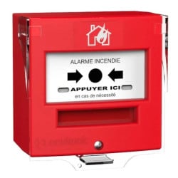 Déclencheur manuel Neutronic 4713R1C étanche filaire avec capot