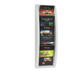 Présentoir mural 4 et 5 cases - Paperflow Quick fit