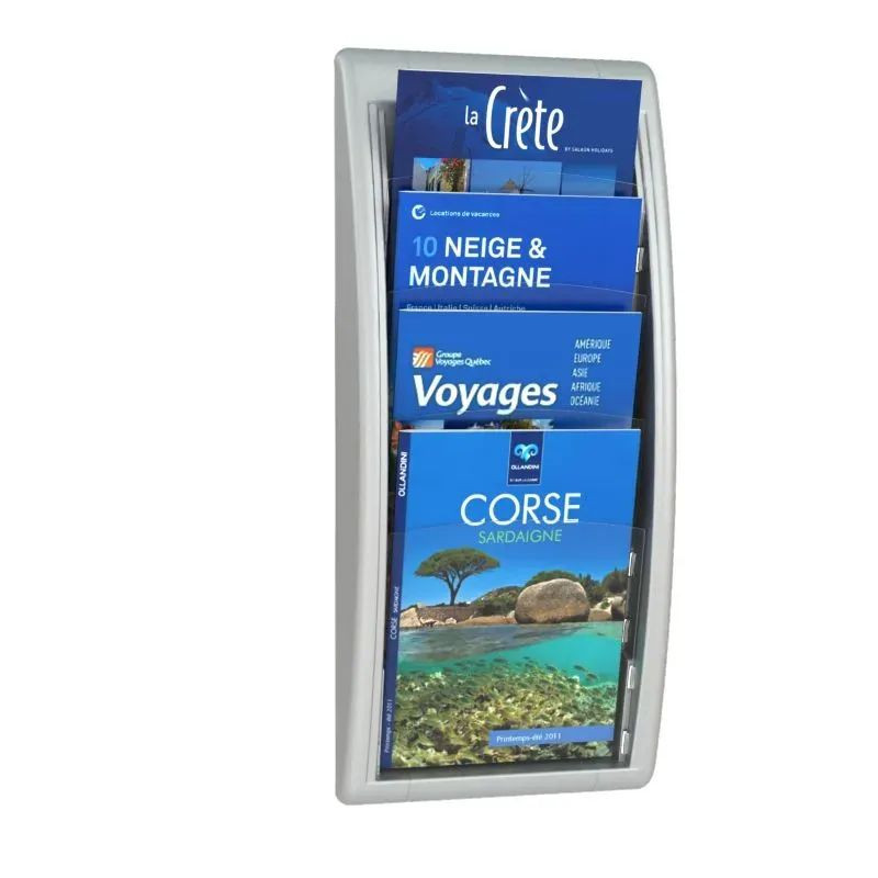 Présentoir mural 4 et 5 cases - Paperflow Quick fit