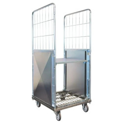 Roll conteneur à fond remontant 2 côtés