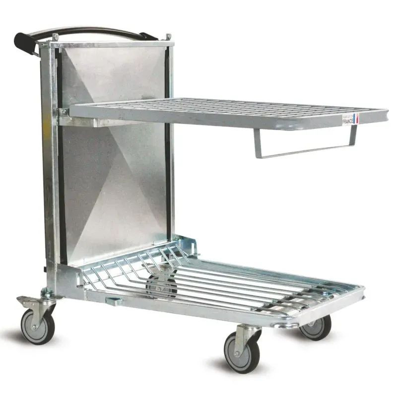 Chariot avec plateau 80 x 60 cm à hauteur variable - Charge 90kg