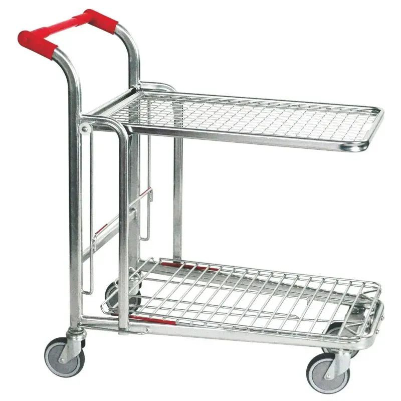 Chariot de préparation et de mise en rayon - Plateau escamotable