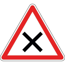Panneau intersection priorité à droite - AB1