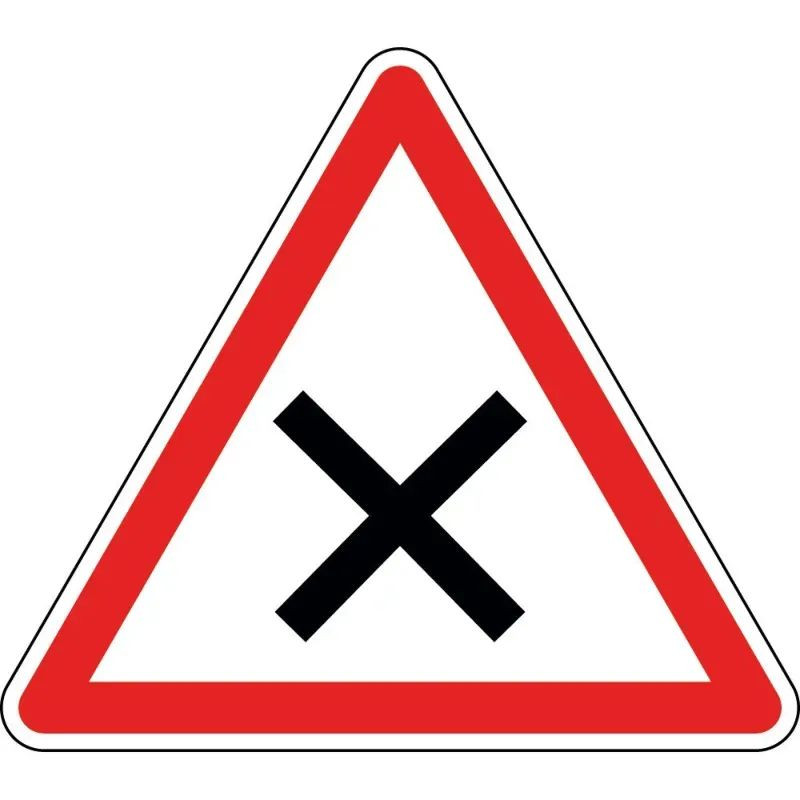 Panneau intersection à priorité à droite - AB1