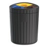 Poubelle de recyclable 3 compartiments 60 litres Fabregas Roma