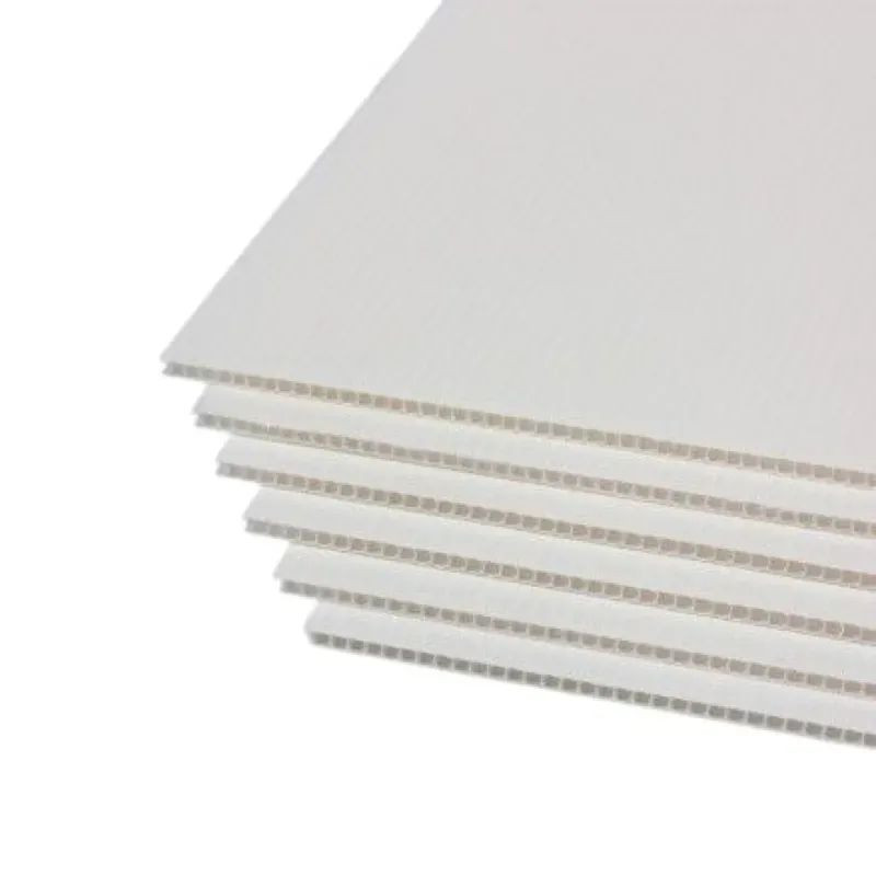 Panneau alvéolaire anti feu M1 en polypropylène extrudé - Lot de 10