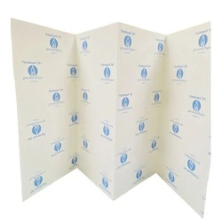 Paravent anti feu M1 en carton pliable et découpable 16.4 ml H.82 cm