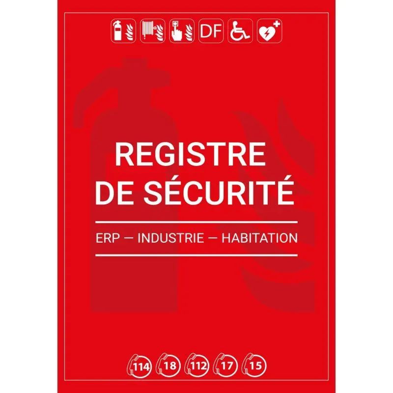 Registre de sécurité obligatoire - 60 pages