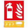 Panneau extincteur classe de feu ABC