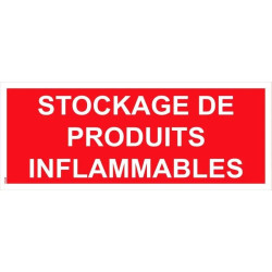 Panneau stockage de produits inflammables