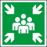 Panneau picto point de rassemblement