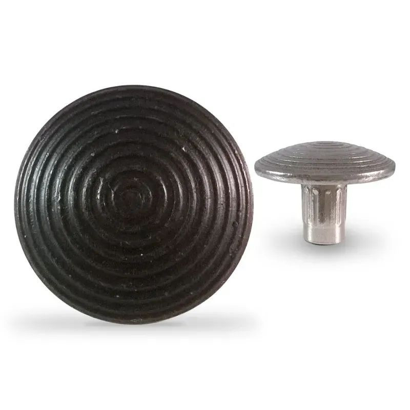 Clous podotactiles noir en acier zingué vieilli - Lot de 1000