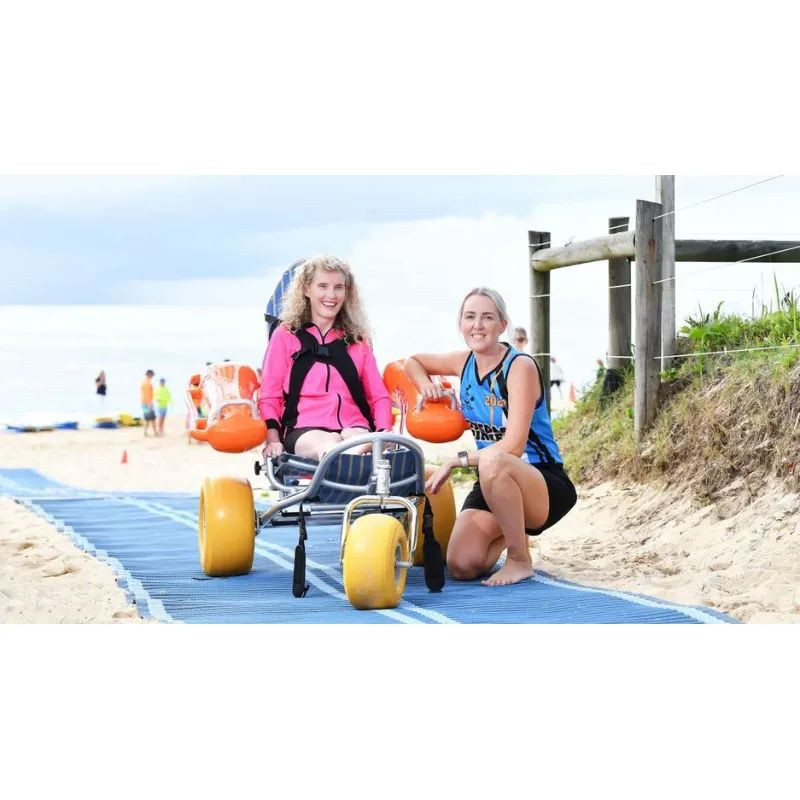 Fauteuil de baignade amphibie flottant pour PMR