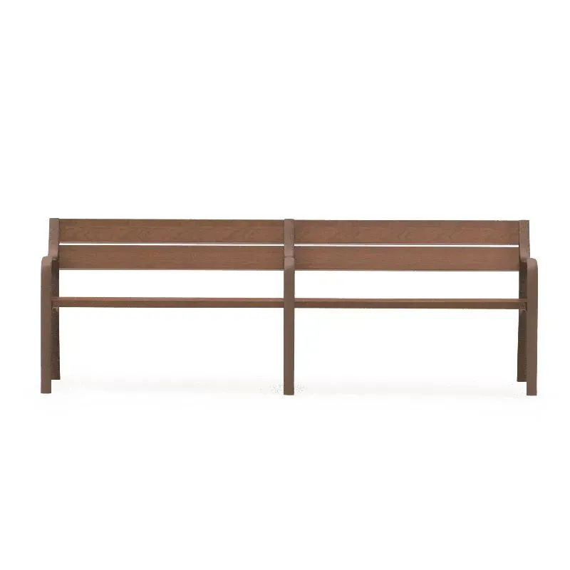 Banc double Benito Citizen UM301L en métal et lattes en bois exotique