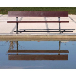 Banc Cantabrico Benito UM381 en fonte et lattes en bois exotique