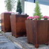 Bac à fleurs en Corten Ner - Benito