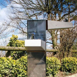 Fontaine de ville inox 2 robinets - Dual