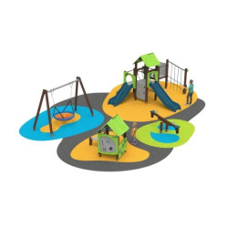 Pack aire de jeux 4 modules - Benito Area Reb 100 m²